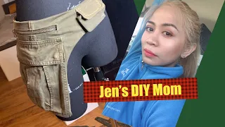 DIY Waist bag tutorial using Old Pants