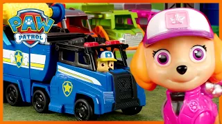 Fun Day at the Big Truck Pups HQ ⛽️| PAW Patrol | Toy Pretend Play Rescue for Kids