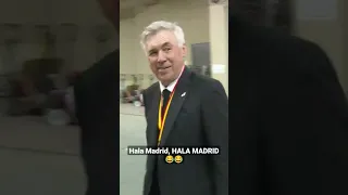 "Hala Madrid, HALA MADRID" 😂 Carlo Ancelotti after the Copa del Rey final - #RealMadridOsasuna 2-1