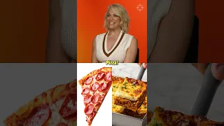The Garfield Movie star Hannah Waddingham chooses her favorite Italian food! #garfield #movie #pizza