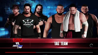 WWE 2K18 The Shield VS Samoa Joe,Akam,Rezar Requested Elimination Tag Match