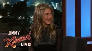 Jimmy Kimmel Confronts Jennifer Aniston About Her Friendsgiving Dinner