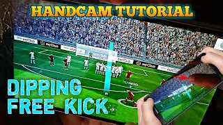 Dipping free kick tutorial | handcam | pes 2021 mobile