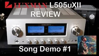 Luxman L505uXII Integrated HiFi Amplifier Review Song Demo #1 + Chord Qutest KEF Reference JPlay