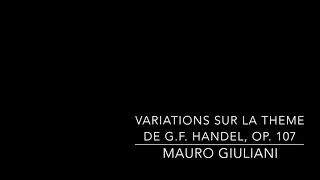 Variations sur la theme GF Handel - Giuliani