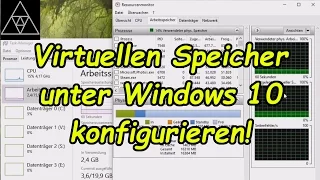 Alles zum virtuellen Arbeitsspeicher unter Win 10! Optimale Einstellungen für maximale Leistung!