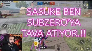 SASUKE BEN SUBZERO'YA TAVA ATIYOR.!!