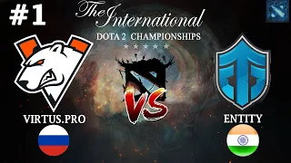 МЕДВЕДИ ПРОТИВ ЕНТИТИ НА ВЫЛЕТ! | Virtus.Pro vs Entity #1 (BO3) The International 2023