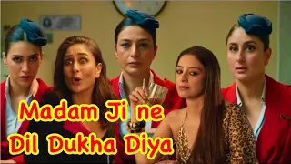 Madam Ji ne Dil Dukha Diya | Crew Movie 2024 Review in Hindi