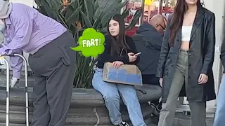 Fat Old Man Farts In Girls Faces at The Store!!! (Farts Are Friendly)