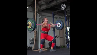 Celia Gabbiani 92kg clean workout