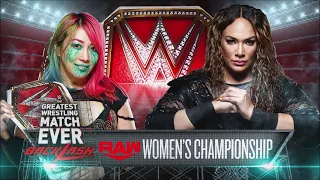 FULL MATCH - Asuka vs Nia Jax - Raw Women's Championship Backlash 2020 - WWE 2k20