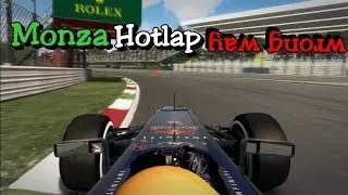 F1 2013 | Monza | Hotlap, the wrong way round | Italian GP | PS3 HD Italien Italy Qualy