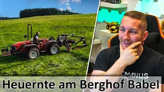 HEUERNTE mit einem FENDT und einem Carraro auf dem Berghof Babel (Teil 1) - M4cM4nus reagiert