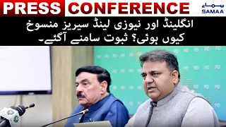 Evidence Revealed Why England, New Zealand Cancel Series? | Fawad Chaudhry Press Conference