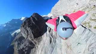 Wingsuit flying the Eiger (East Ridge)