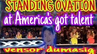 STANDING OVATION OF VENSOR DUMASIG SING ""SOME HEARTS ARE DIAMONDS"" AT AMERICA'S GOT TALENT. PARODY