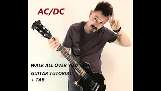 AC/DC - Walk All Over You - Guitar Tutorial - Tab