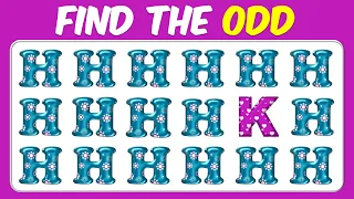 【Easy, Medium, Hard Levels】Can you Find the Odd Emoji out & Letters and numbers in 15 seconds? #131