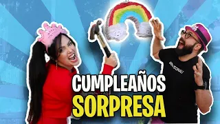 Sorprendo a SANDRA CIRES ART por su cumpleaños y ESTO PASA!