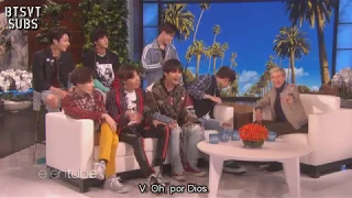 [SUB ESPAÑOL] BTS @ The Ellen Show 2018 | BTS son asustados por una fangirl