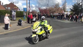 The Tour de Yorkshire ladies race Warmsworth Doncaster 30 April 2016.