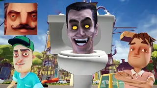 Hello Neighbor - My New Neighbor Skibidi Toilets Boss G-Mann Act 3 Season Gameplay Walkthrough