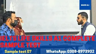 IELTS Life Skills A1 Sample Test 07 Complete │ Speaking and Listening │ Latest Test 2021 │ Mahid Ali