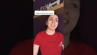 Tiktok Singing from profile chaz_sings Irish pub song