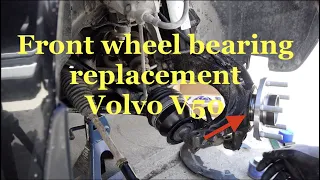 Front wheel bearing replacement on Volvo P1 S40,V50,C30,C70