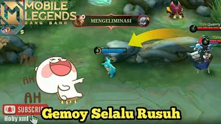 Nana sampai di kejar kejar bapak johnson ngamuk || mobile legend