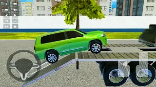 Big Semi Truck Drive Simulation #10 - Toyota Prado Transporter Simulator - Android Gameplay