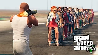 СКОЛЬКО ЧЕЛОВЕК МОЖНО УБИТЬ С РПГ В GTA 5 (ГТА5)