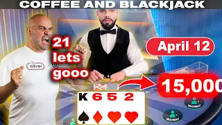 $120,000 DEGEN 21 - Coffee and Blackjack LIVE