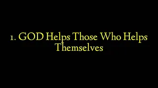 Expansion of Idea on God Helps Those Who Helps Themselves.