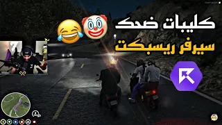 كليبات ضحك سيرفر ريسبكت #١ | قراند الحياة الواقعية : دربحه والشبيه الببغاء 😂