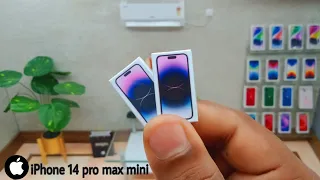 Apple iphone 14 pro max purple miniature phone unboxing part 10