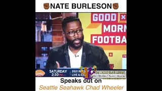 Nate Burleson Addresses the Attempted Murder Made by NFL Player #ChadWheeler