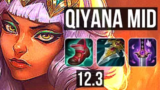 QIYANA vs SYNDRA (MID) | 14/2/10, 67% winrate, Legendary | EUW Master | 12.3