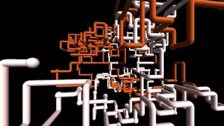 [4:3 original] 3D pipes screensaver 10 hours (no loop, with teapots!)