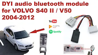 Volvo audio bluetooth module for radio S40 II / V50 HOW TO Install AUX DIY 2004-2012