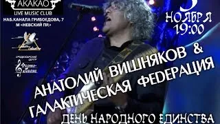 Рок-концерт ко "Дню Народного Единства" -  Анатолий Вишняков & Галактическая Федерация.