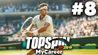 TOPSPIN 2K25 MyCAREER Gameplay Walkthrough Part 8 - GRAND SLAM WINNER & WINNING AGAINST HARD AI