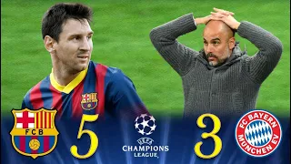 Barcelona 5x3 Bayern Munich U.C.L Semi Final 2015 ( messi vs guardiola ) Extended Highlights FULL HD