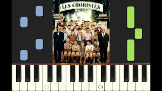 piano tutorial "VOIS SUR TON CHEMIN" Les Choristes, 2004, avec partition gratuite (pdf)