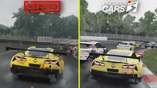 Project CARS 3 vs GRID 2019 - Brands Hatch Rain Effect PS4 Pro 4K Graphics Comparison