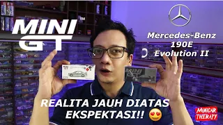 UNBOXING & REVIEW MINI GT MERCEDES BENZ 190E EVOLUTION II | MOBIL NYA GA ADA OBATNYA 😍