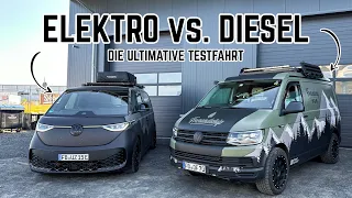 Diesel vs. Elektro! Der ultimative Vergleich zwischen VW ID Buzz und T6! Was macht mehr Sinn?!