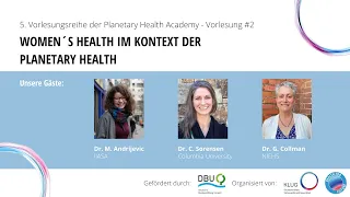 5. PHA #2 Women's Health in the context of Planetary Health (lecture in English)