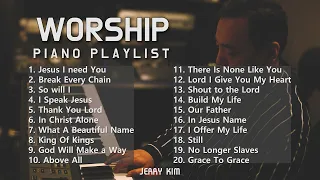 [10시간] Top Praise and Worship Piano 2024 Playlist - Nonstop Christian Gospel Songsㅣ기도ㅣPresenceㅣ제리킴